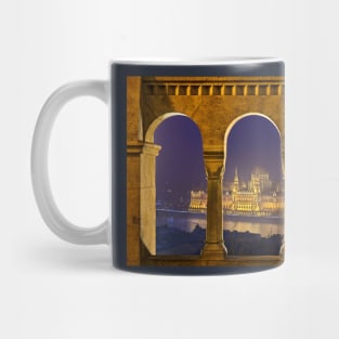 The Hungarian Parliament through the Fisherman's Bastion Mug